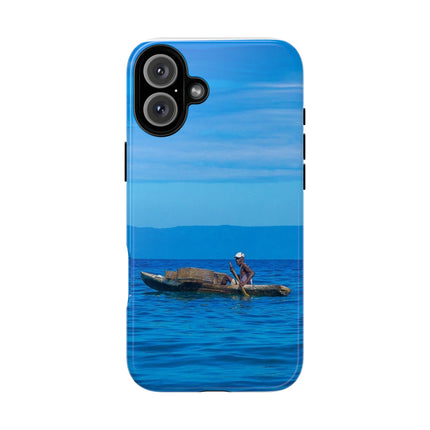 Haitian Fisherman Phone Case – Coastal Art Design – Durable, Stylish Caribbean Inspired Case - CreoleSizzle