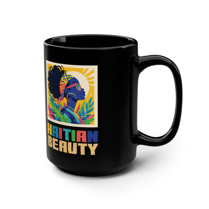 Haitian Beauty Melanin Majesty Premium Mug Afro Caribbean Grace & Cultural Pride