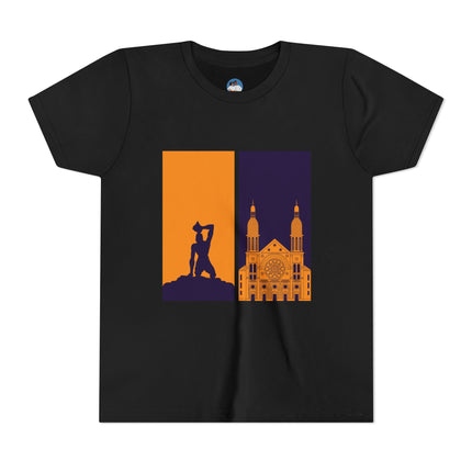 Heritage Reflections Youth T-Shirt Haitian Pride Tee Cultural Symbolism Graphic Shirt for Kids, Family Outings, School Events