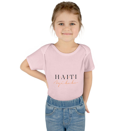 Haitian Heritage Baby Bodysuit Infant Cultural Series Premium Unisex Onesie Cute Infant Apparel, Baby Shower Gift