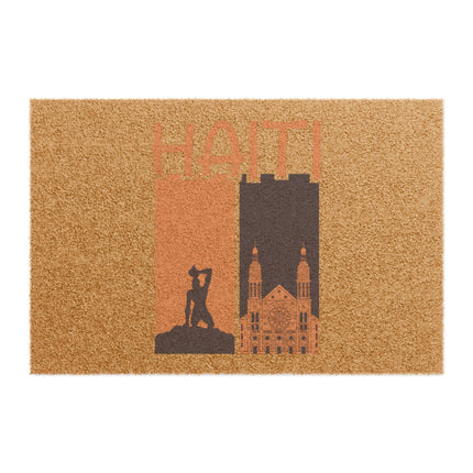 Ayiti Soulscape Negre Marron and Cathedral Limited Edition Heritage Haitian Art Doormat
