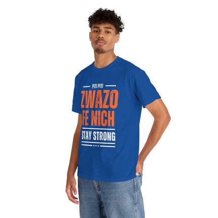 Piti Piti Zwazo Fe Nich T-Shirt – Haitian Proverb Tee, Stay Strong Motivational Shirt, Unisex Cotton Comfort Fit - CreoleSizzle