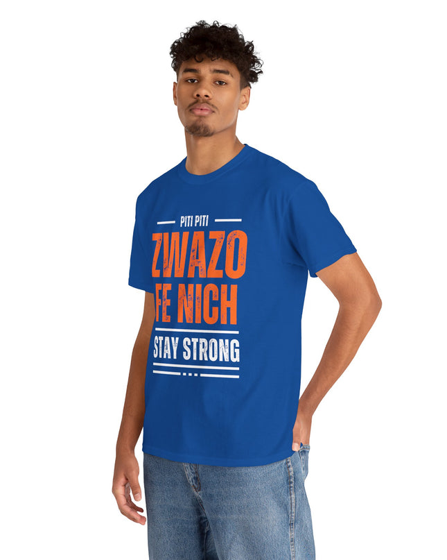 Piti Piti Zwazo Fe Nich T-Shirt – Haitian Proverb Tee, Stay Strong Motivational Shirt, Unisex Cotton Comfort Fit - CreoleSizzle