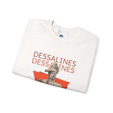Bold Dessalines Crewneck Sweatshirt Haitian Independence Statement Piece Unisex Heritage Pullover Comfortable Sweatshirt