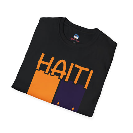 Faith & Fire Negre Marron Cathedral Legacy T-Shirt Haitian Spirit Series Unisex Premium Crewneck Haiti Graphic Tee