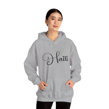 The Calligrapher’s Mark Minimalist Haiti Hoodie Cultural Pride Series Unisex Premium Hoodie