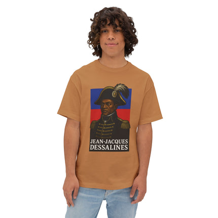 Dessalines Unyielding Haitian Independence T-Shirt Revolutionary Icons Series Jean-Jacques Dessalines Oversized Tee