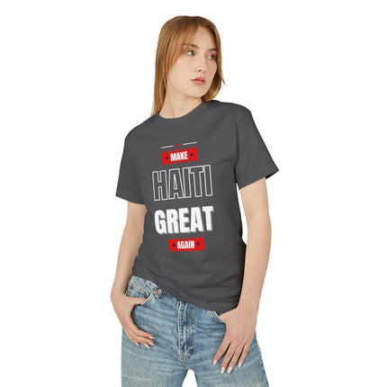 Make Haiti Great Again T-Shirt Haitian Pride Statement Sustainable & Durabl Unisex Garment-Dyed Heavyweight Cotton Tee - CreoleSizzle