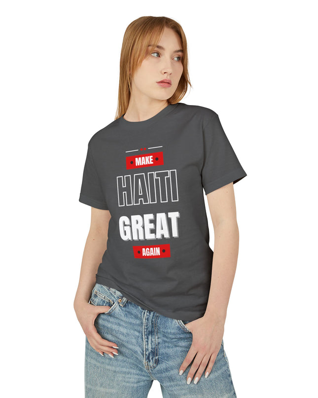 Make Haiti Great Again T-Shirt Haitian Pride Statement Sustainable & Durabl Unisex Garment-Dyed Heavyweight Cotton Tee - CreoleSizzle