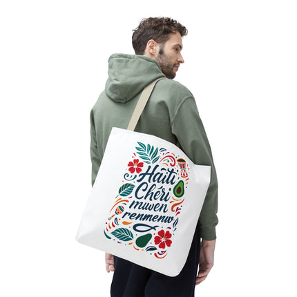 Haiti Chéri Mwen Renmenw Limited Edition Heritage Tote Love Letter to Haiti - CreoleSizzle