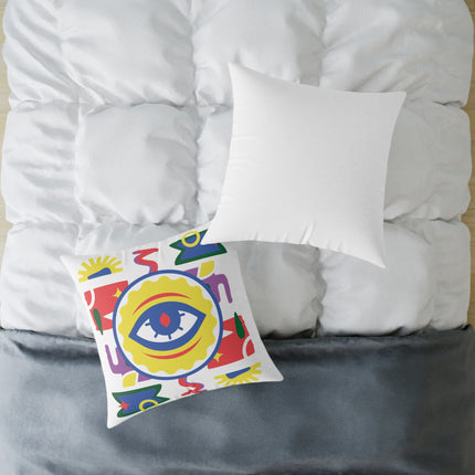 Ancestral Vision Pillow Afro-Haitian Mysticism Design Creole Protection Symbol Limited Cultural Drop - CreoleSizzle