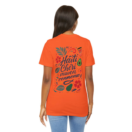 Haiti Chéri Mwen Renmenw Tee Tropical Heritage Edition Unisex Cultural Pride T-Shirt Haitian Street Vibes Graphic on Back