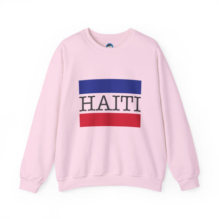 Haitian Pride Crewneck Sweatshirt Unisex Flag Design Pullover Cozy Heritage Apparel & Gift