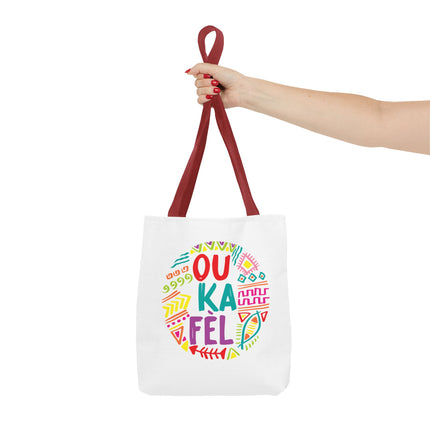 Ou Ka Fè’l Limited Edition Creole Motivation Tote Inspirational Haitian Design - CreoleSizzle