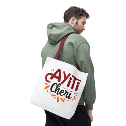 Ayiti Chéri Limited Edition Heritage Tote Bag Sweet Haiti Design - CreoleSizzle