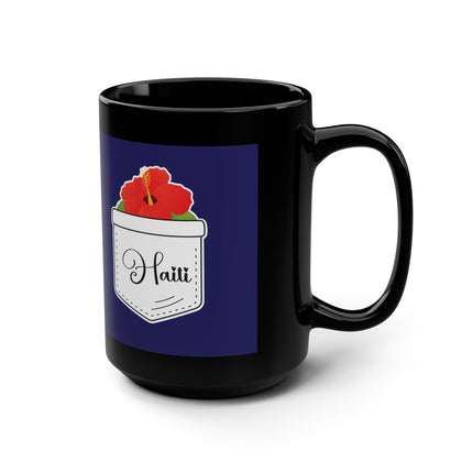 Haiti with Hibiscus Tropical Identity Special Edition Premium Coffee Mug Nature Lover's Drinkware