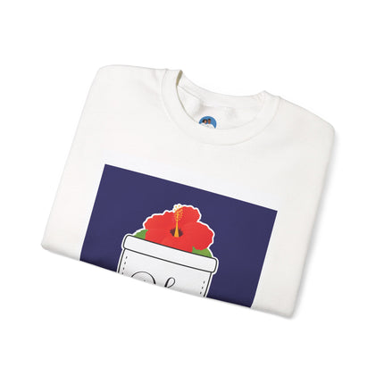 Haiti with Hibiscus Tropical Identity Sweatshirt Creole Heritage Series Unisex Premium Crewneck