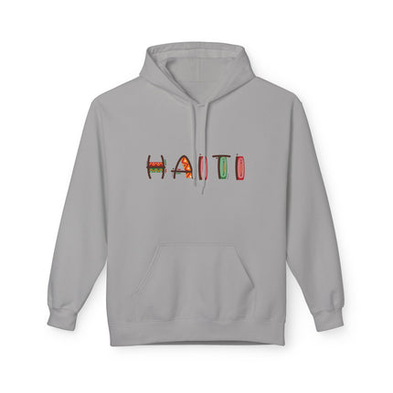 Haiti Pride Graphic Hoodie Unisex Fleece Comfortwear for Cultural Expression & Everyday Style