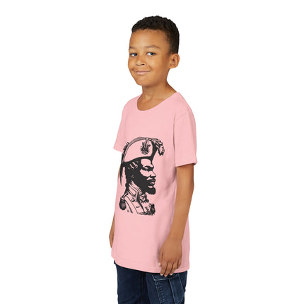 Youth Historical Figure T-Shirt Haitian Freedom Fighter Graphic Tee Black History Month Kids Apparel Cultural Heritage Gift
