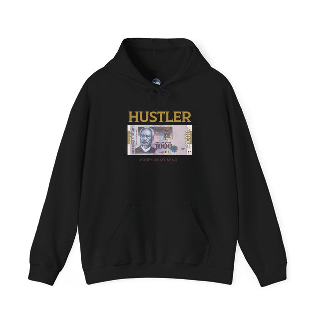 Hustler Spirit Hoodie Haitian 1000 Goud Graphic Unisex Streetwear Motivational Heavy Blend Sweatshirt