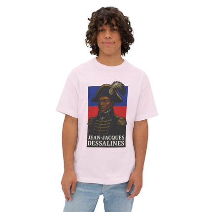 Dessalines Unyielding Haitian Independence T-Shirt Revolutionary Icons Series Jean-Jacques Dessalines Oversized Tee