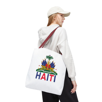 Ayiti Crayon Emblem Educational Heritage Tote Bag Diaspora Kids Edition - CreoleSizzle