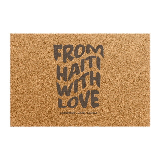 From Haiti With Love Limited Heritage Doormat Cultural Home Accent Housewarming Gift