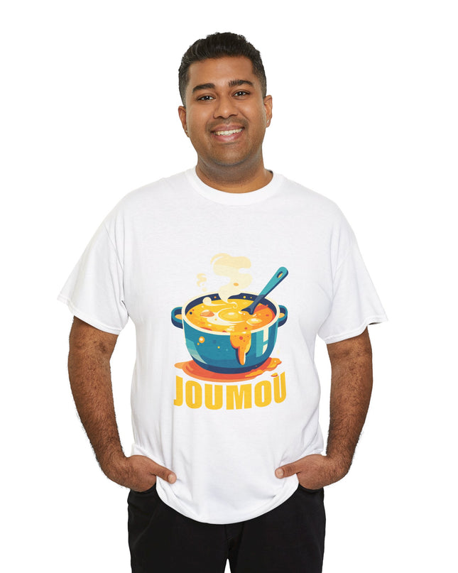 Premium Joumou T-Shirt Celebrating Haitian Heritage and Freedom Unisex Heavy Cotton Tee - CreoleSizzle
