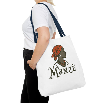Manzè Limited Edition Heritage Tote Empowering Haitian Women Design - CreoleSizzle