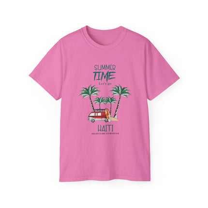 Summer Time in Haiti  Tropical Escape Tee  Haitian Sunshine Series  Unisex Ultra Cotton Tee,