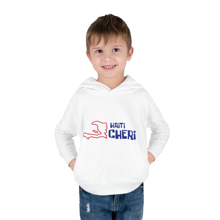 Haiti Chéri Toddler Pullover Hoodie Playful SpongeBob-Inspired Design Haitian Pride Kids Apparel
