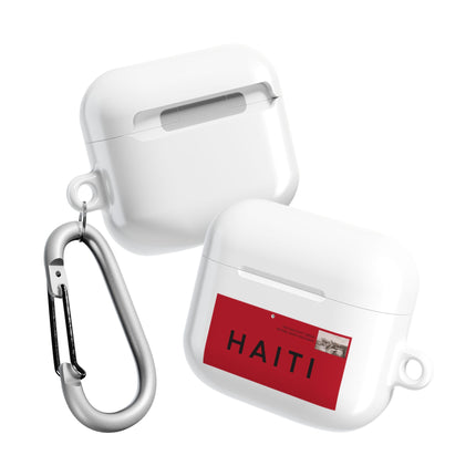 Haiti Postage Stamp Modern Diaspora Tribute AirPods Case Cultural Connection Series