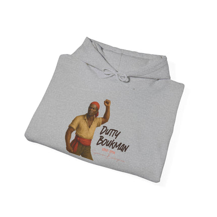 Dutty Boukman The Catalyst of Revolt Hoodie Haitian Freedom Series Unisex Heavy Blend Casual Wear