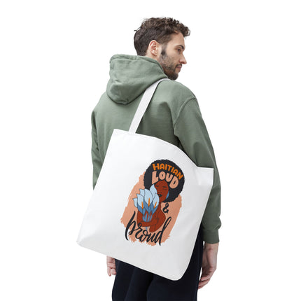 Haitian Loud & Proud Premium Cultural Tote Bags Limited Artist Edition - CreoleSizzle