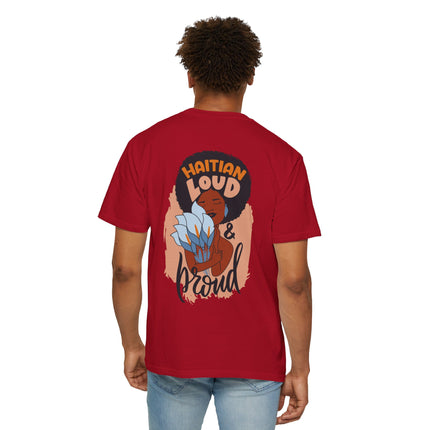 Haitian Loud & Proud Cultural Pride Tee Haitian Heritage Series Unisex Garment-Dyed T-Shirt