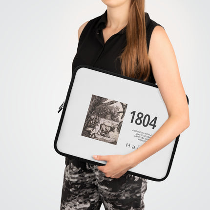 1804 Plantation Memory Haitian Independence Archival Edition Heritage Laptop Sleeve - CreoleSizzle