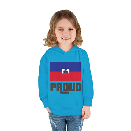 Haitian Pride Toddler Hoodie GTA-Inspired Flag Design Cozy Fleece Pullover Cultural Heritage Kidswear
