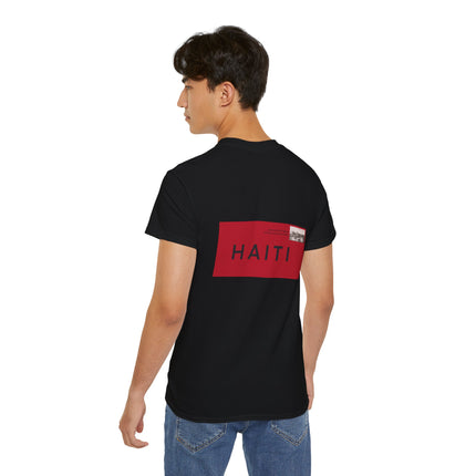 Stamped in Heritage Haitian Pride Graphic Tee Diaspora Connection Series Unisex Ultra Cotton T-Shirt Haitian Street Vibes Graphic on Back
