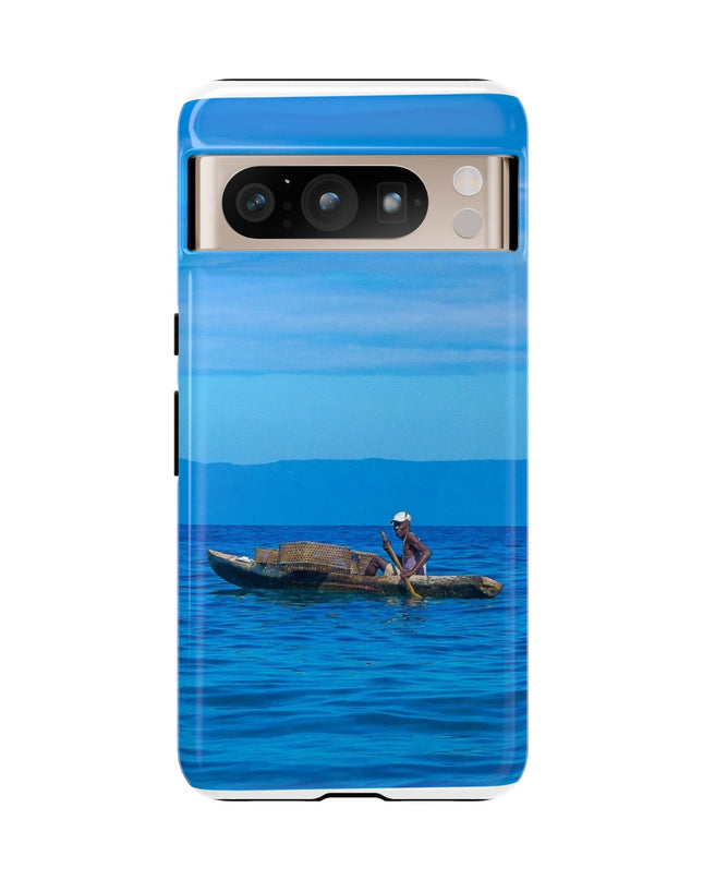 Haitian Fisherman Phone Case – Coastal Art Design – Durable, Stylish Caribbean Inspired Case - CreoleSizzle