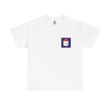 Haiti Hibiscus Pocket Tee Tropical Elegance Haitian Heritage Series Unisex Heavy Cotton T-Shirt