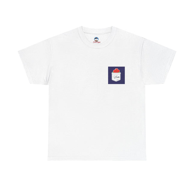 Haiti Hibiscus Pocket Tee Tropical Elegance Haitian Heritage Series Unisex Heavy Cotton T-Shirt