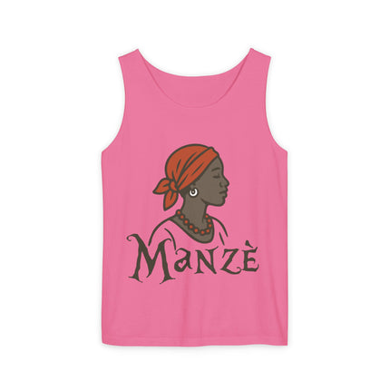 Mazè Haitian Woman Empowerment Tank Top Creole Pride Series Unisex Summer Festival Wear