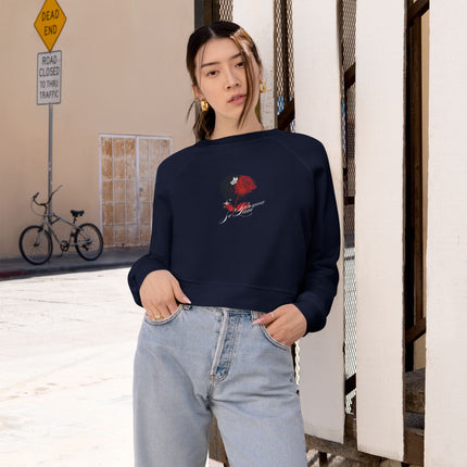 Lanmou Se Lavi Raglan Pullover Sweatshirt – Haitian Love is Life Design | Ultra-Soft & Stylish - CreoleSizzle