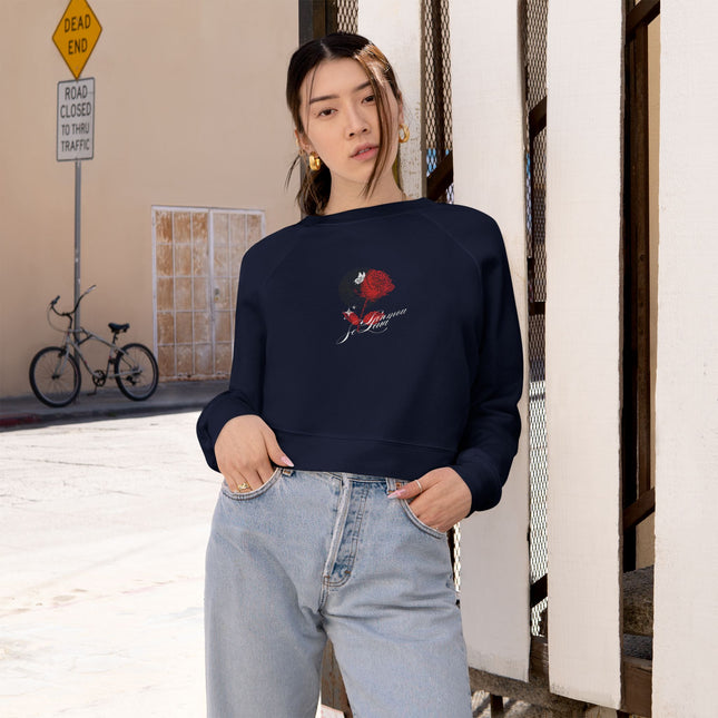 Lanmou Se Lavi Raglan Pullover Sweatshirt – Haitian Love is Life Design | Ultra-Soft & Stylish - CreoleSizzle