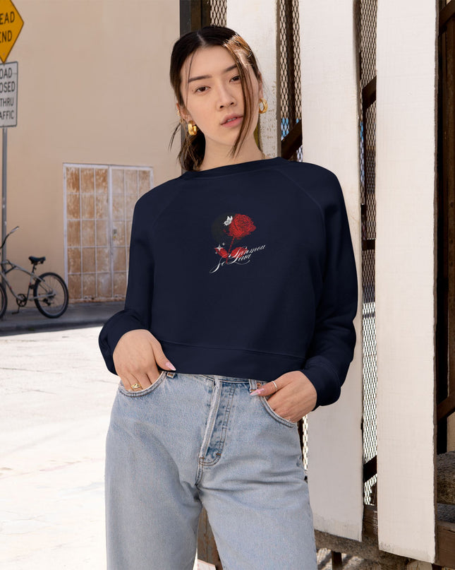 Lanmou Se Lavi Raglan Pullover Sweatshirt – Haitian Love is Life Design | Ultra-Soft & Stylish - CreoleSizzle