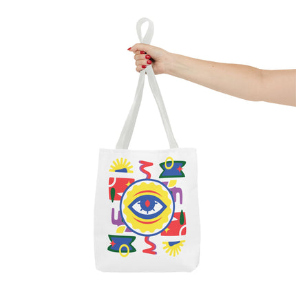 Vodou Eye Haitian Spiritual Art Tote Afro-Haitian Mysticism Design - CreoleSizzle