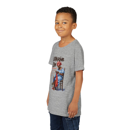 Catherine Flon Heritage Kids T-Shirt  Haitian History & Art-Inspired Graphic Cultural Pride Shirt, Youth Short Sleeve Tee