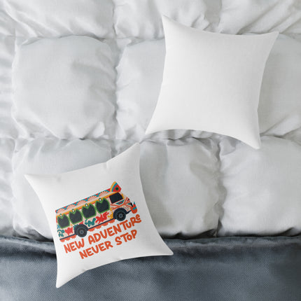 Tap-Tap Spirit Haitian Adventure Pillow Limited Culture Drop Diaspora Decor - CreoleSizzle