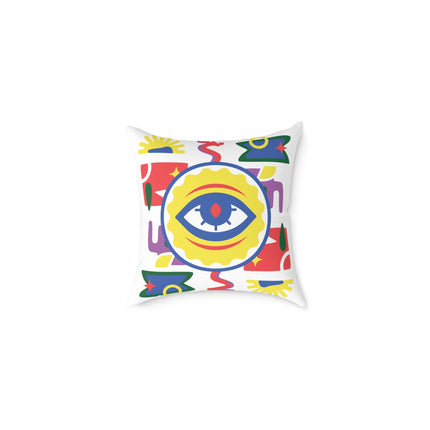 Ancestral Vision Pillow Afro-Haitian Mysticism Design Creole Protection Symbol Limited Cultural Drop - CreoleSizzle