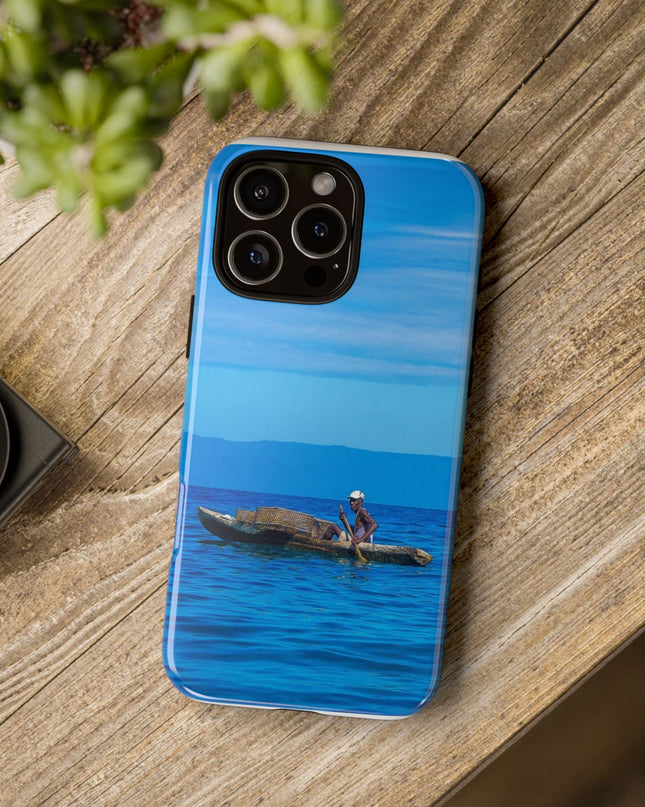 Haitian Fisherman Phone Case – Coastal Art Design – Durable, Stylish Caribbean Inspired Case - CreoleSizzle